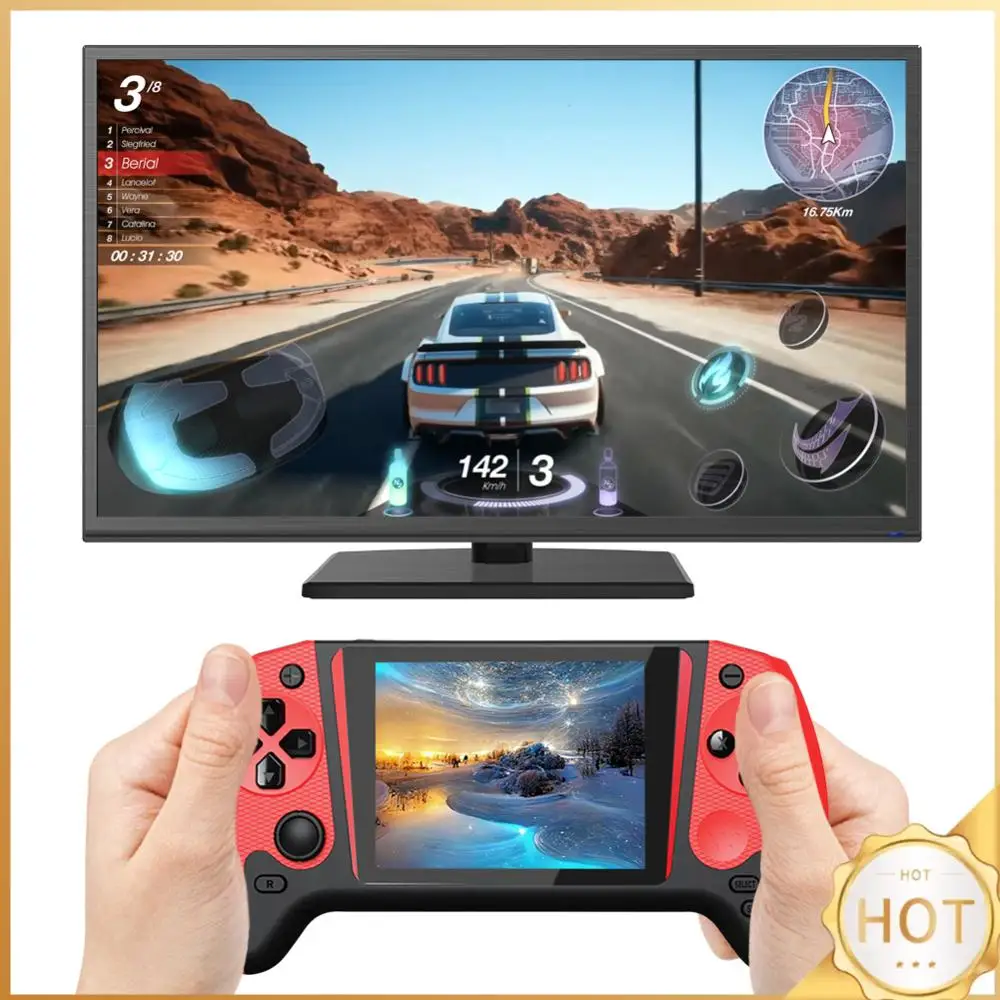 Игровая консоль с 3,5-дюймовым ЖК-экраном, 500 встроенными играми, портативная игровая приставка с подключением к ТВ, ностальгическая игровая консоль для одного игрока
Игровая консоль с 3,5-дюймовым ЖК-экраном, 500 встроенными играми, портативная игровая приставка с подключением к ТВ, ностальгическая игровая консоль для одного игрока