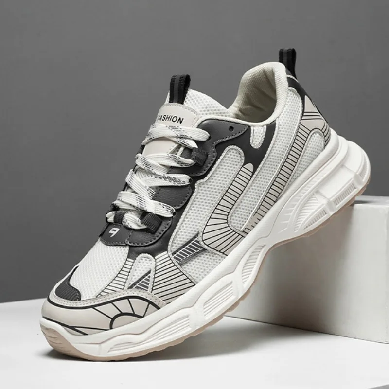 Spring Men's Mesh Sports Shoes Versatile Thick Sole Anti Slip Sneakers Casual Breathable Running Trainers кроссовки мужские
Spring Men's Mesh Sports Shoes Versatile Thick Sole Anti Slip Sneakers Casual Breathable Running Trainers кроссовки мужские