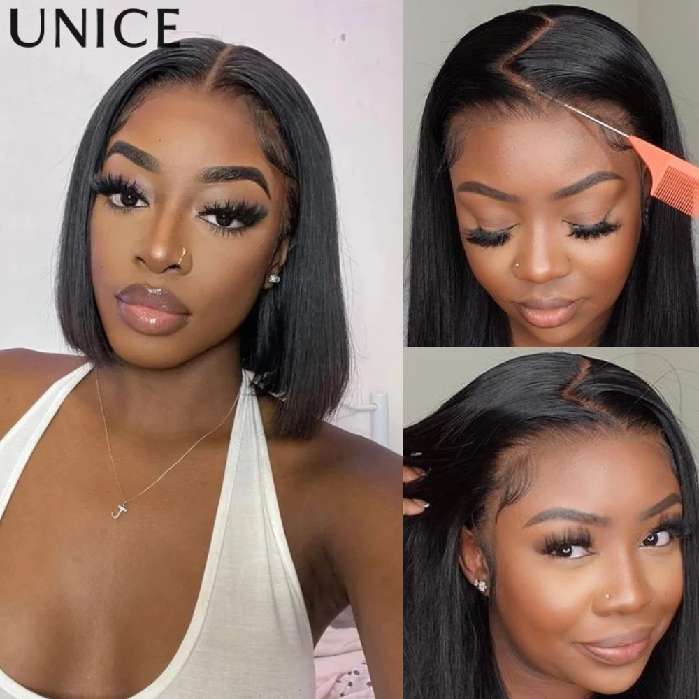 UNICE Hair Straight Bob Wigs 7X5 13X4 Lace Front Human Hair Wig Pre Cut Pre Bleached Pre Plucked Glueless Wig Ready To Wear & Go
UNICE Hair Straight Bob Wigs 7X5 13X4 Lace Front Human Hair Wig Pre Cut Pre Bleached Pre Plucked Glueless Wig Ready To Wear & Go