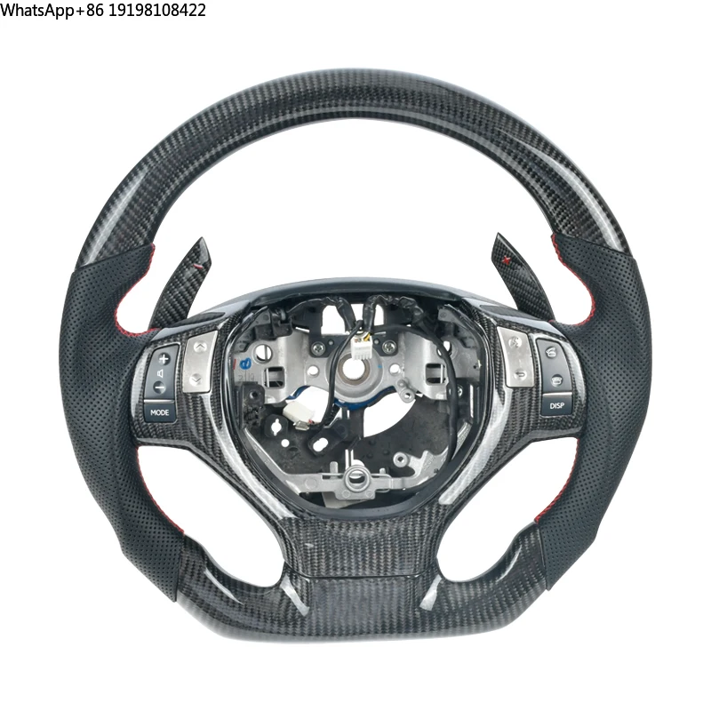 Индивидуальный руль из углеродного волокна с черной кожей, подходит для Lexus GS200t, GS250, GS350, RX350, RX450, ES350, ES300 2012-2014
Индивидуальный руль из углеродного волокна с черной кожей, подходит для Lexus GS200t, GS250, GS350, RX350, RX450, ES350, ES300 2012-2014
