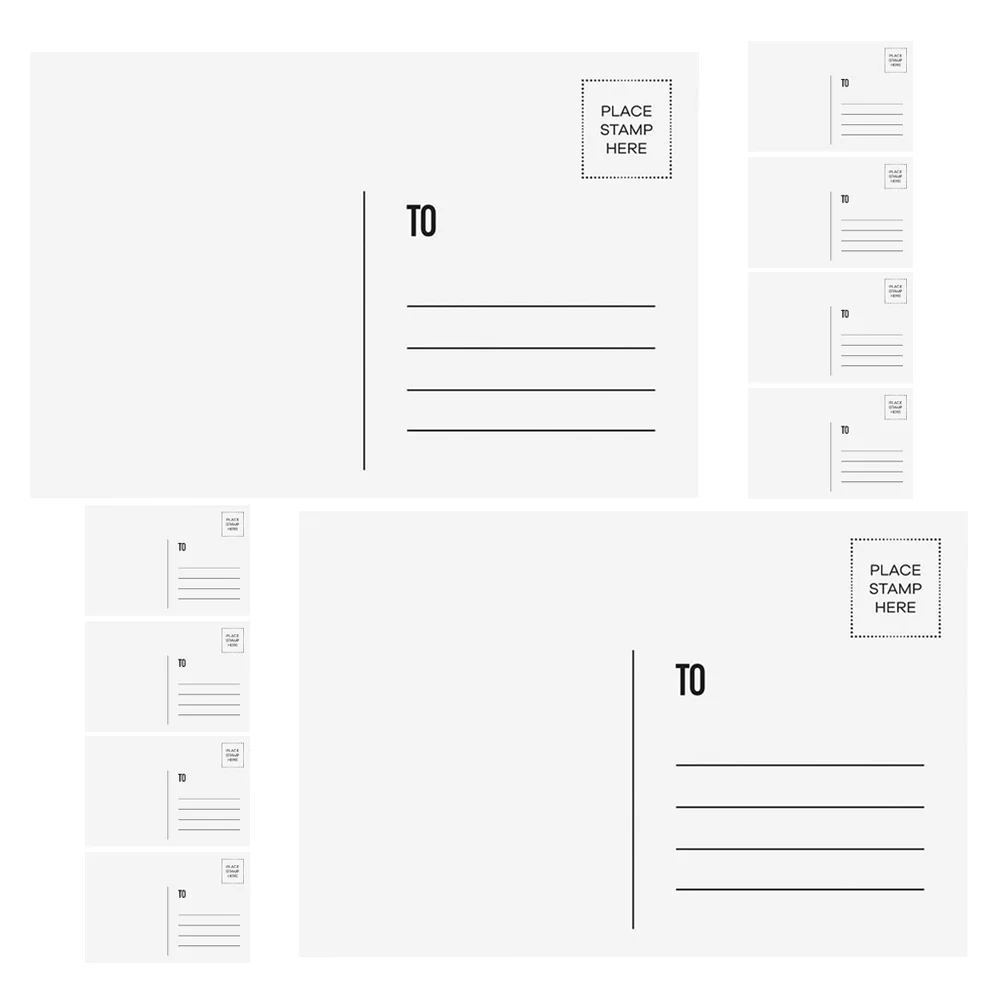 10 Pcs Blank Postcard Postcards for Mailing Greeting Stamp Business Printer Coated Paper Gift Travel
10 Pcs Blank Postcard Postcards for Mailing Greeting Stamp Business Printer Coated Paper Gift Travel