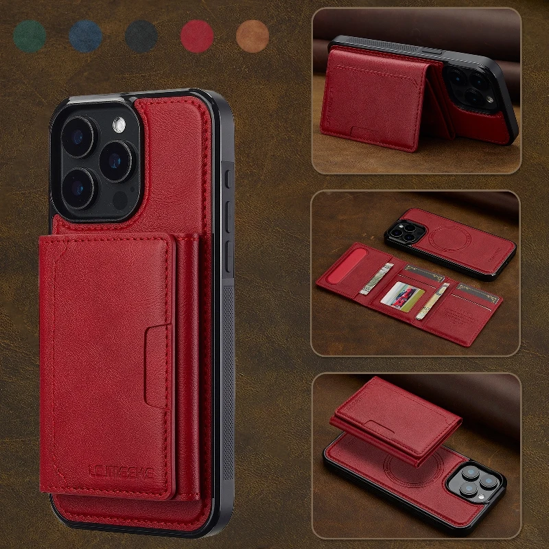 Removable Magnetic Wallet Card Case Phone Case For iPhone 16 Pro Max 15 Plus 14 13 12 11 Pro X Xs Max 7 8 Plus Protective Cover
Removable Magnetic Wallet Card Case Phone Case For iPhone 16 Pro Max 15 Plus 14 13 12 11 Pro X Xs Max 7 8 Plus Protective Cover