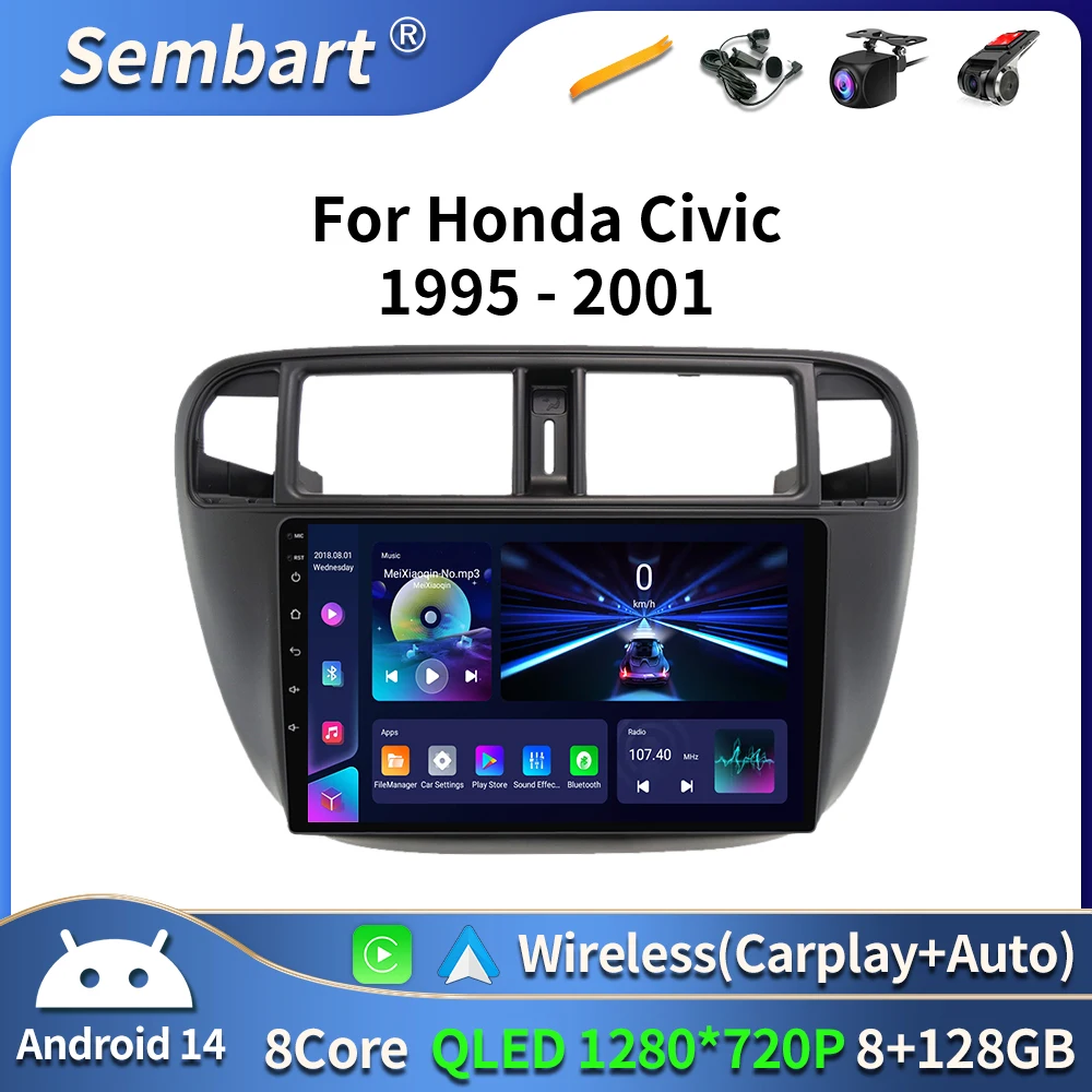 Car Radio For Honda Civic EJ EK EM 1995-2001 Navigation GPS Wireless Android Auto HDR Stereo Bluetooth Carplay 4G Wifi No 2din
Car Radio For Honda Civic EJ EK EM 1995-2001 Navigation GPS Wireless Android Auto HDR Stereo Bluetooth Carplay 4G Wifi No 2din