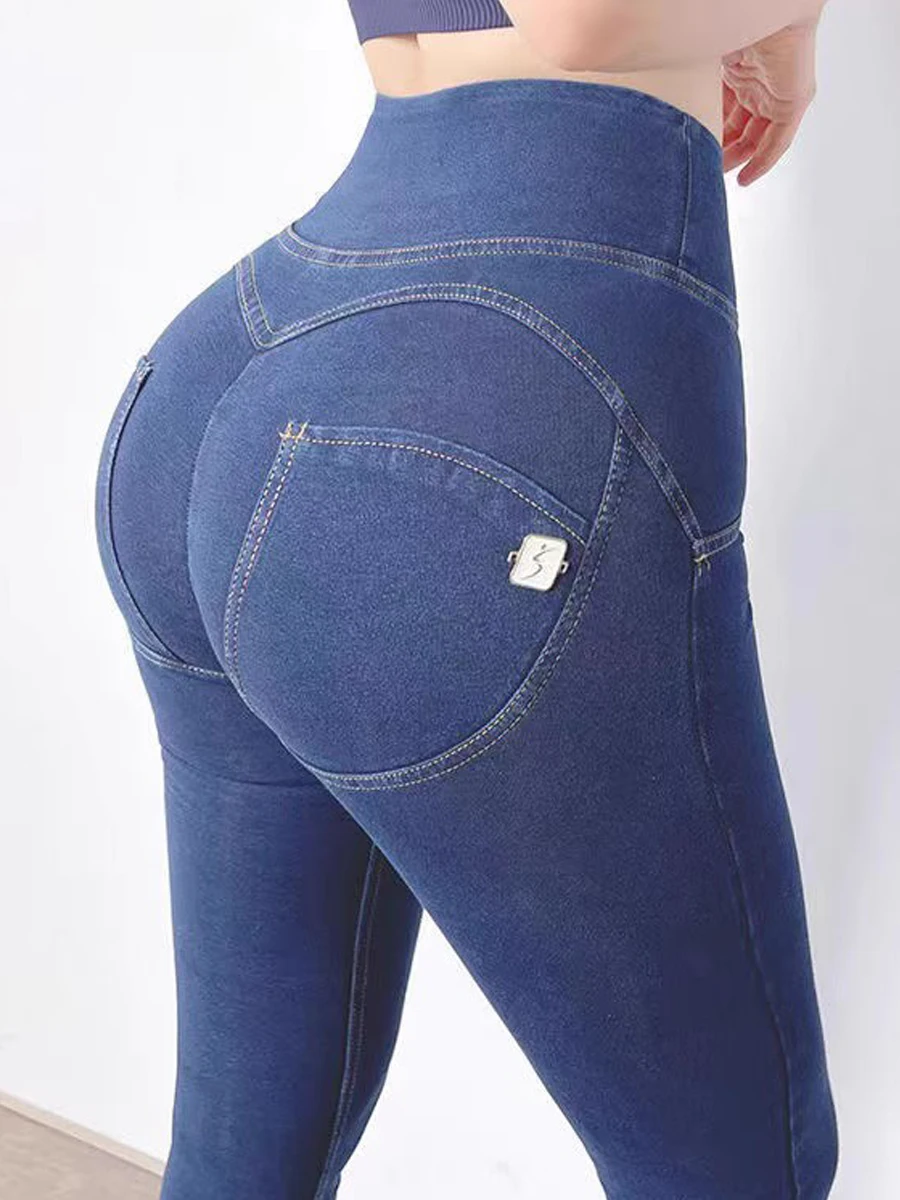 High Waist Spor Denim Pants Women Sexy Butt Lifting Fitn Trousers Elastic Cotton Stretch Bootcut Nine Points Pencil Pants
High Waist Spor Denim Pants Women Sexy Butt Lifting Fitn Trousers Elastic Cotton Stretch Bootcut Nine Points Pencil Pants
