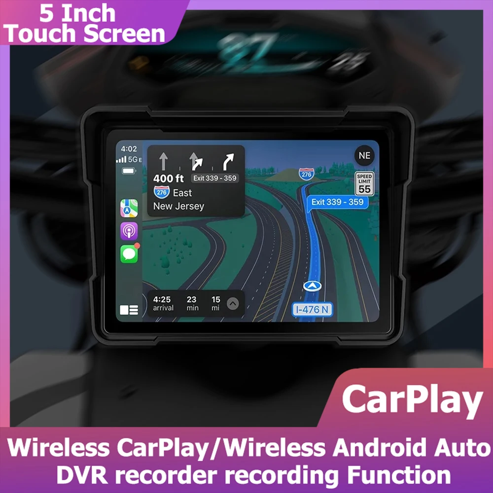 5Inch Full Dash Cam Touch Screen Motorcycle Wireless DVR IPS Front and Rear Camera GPS Navigation Bluetooth Carplay Android Auto
5Inch Full Dash Cam Touch Screen Motorcycle Wireless DVR IPS Front and Rear Camera GPS Navigation Bluetooth Carplay Android Auto