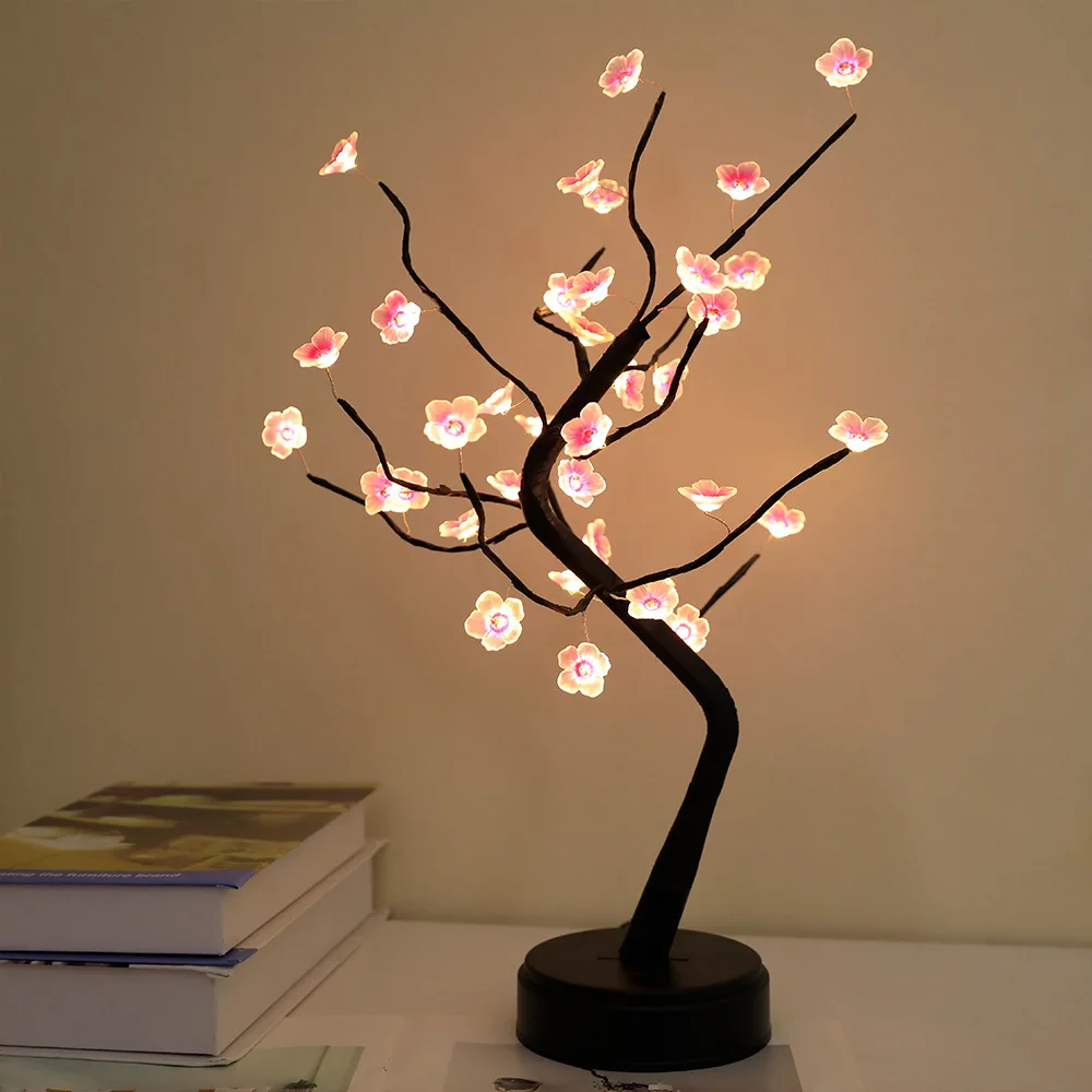 USB/Battery Powered Touch Switch Warm White Artificial Bonsai Cherry Blossom Desktop Tree LED Lamp Light Home Decoration
USB/Battery Powered Touch Switch Warm White Artificial Bonsai Cherry Blossom Desktop Tree LED Lamp Light Home Decoration