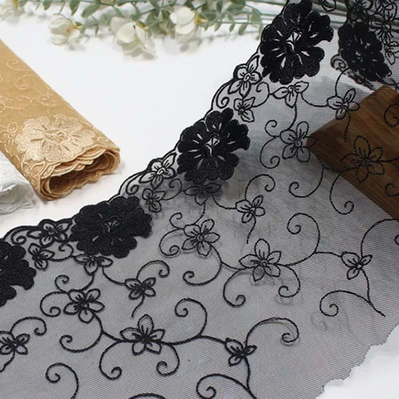 25Yards Black Embroidery Lace Trim Tulle Mesh Lingerie Sewing Craft DIY Apparel Fabric Lace Dress Accessory Underwear Bra
25Yards Black Embroidery Lace Trim Tulle Mesh Lingerie Sewing Craft DIY Apparel Fabric Lace Dress Accessory Underwear Bra