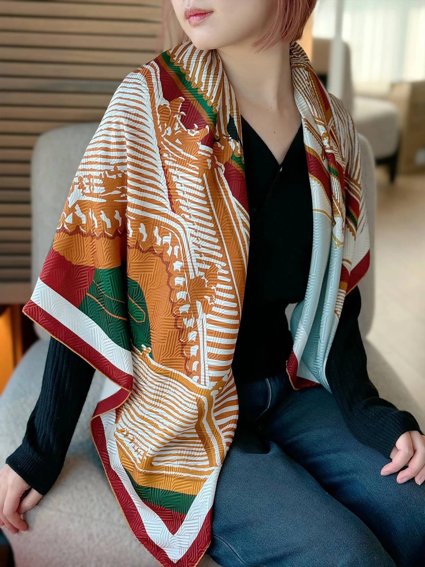 Kaliiya Original Silk Scarf Red Square Wrap Shawl Women's Festival Gift True Silk Scarf from the Purple Series Initial Snow
Kaliiya Original Silk Scarf Red Square Wrap Shawl Women's Festival Gift True Silk Scarf from the Purple Series Initial Snow