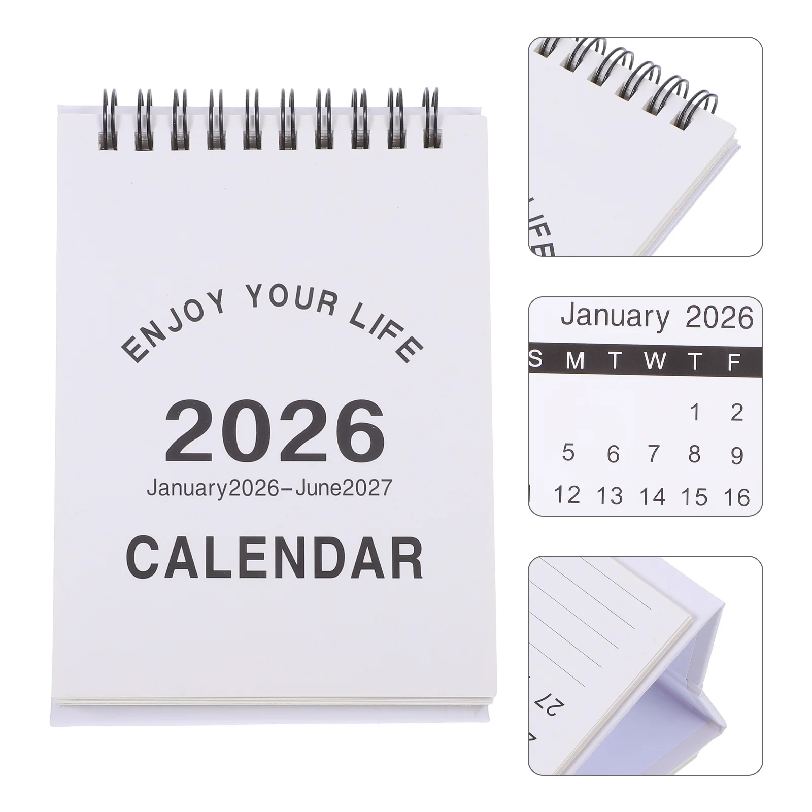 Mini Desktop 2026 Standing Flip Monthly Planner With Metal Ring Twin-Wire Binding Compact Design For Home Office School Desk Pad 
Mini Desktop 2026 Standing Flip Monthly Planner With Metal Ring Twin-Wire Binding Compact Design For Home Office School Desk Pad