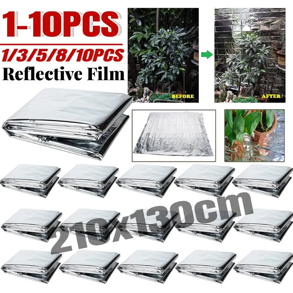 1-10Pcs 210x120cm PETP Reflective Film Good Solar Radiation Transmission Performance Plants Garden Greenhouse Covering Foil Shee
1-10Pcs 210x120cm PETP Reflective Film Good Solar Radiation Transmission Performance Plants Garden Greenhouse Covering Foil Shee