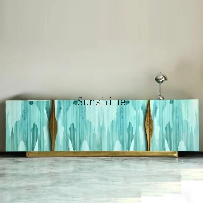 Italian minimalist French TV painting art design storage storage household wall cabinet
Italian minimalist French TV painting art design storage storage household wall cabinet