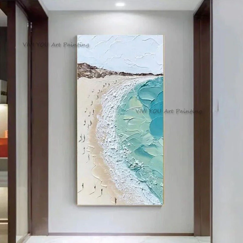 Handpainted Abstract Wall Art Painting Beach Swimming Oil Painting On Texiture Painting Hotel Home Living Room Decor
Handpainted Abstract Wall Art Painting Beach Swimming Oil Painting On Texiture Painting Hotel Home Living Room Decor
