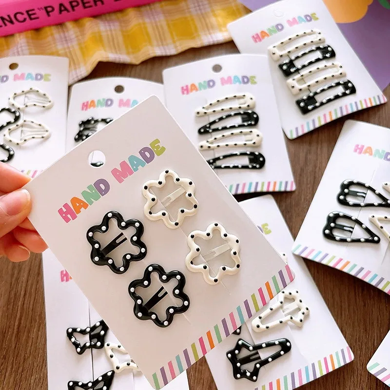 Rhinestone Vintage Polka Dot Star Hair Clips Set Japanese Sweet Girlish Heart Geometric Flyaway BB Clips Kids Versatile Hairpins
Rhinestone Vintage Polka Dot Star Hair Clips Set Japanese Sweet Girlish Heart Geometric Flyaway BB Clips Kids Versatile Hairpins