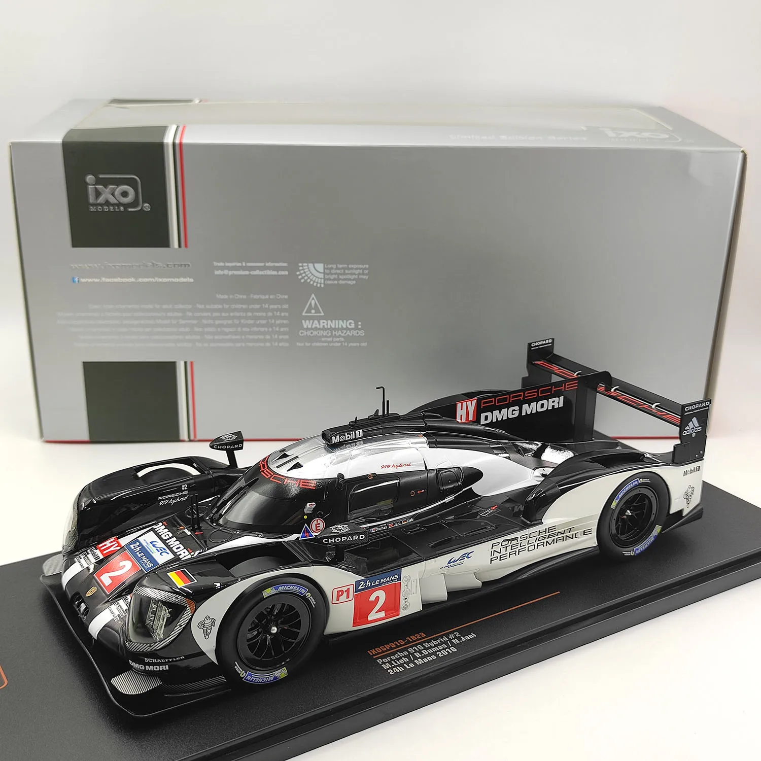 Defects Diecast IXO 1/18 Scale Porsche 919 24 Hours of Le Mans 2# 2016 Alloy Car Model Collectible Toy Gift Souvenir Display
Defects Diecast IXO 1/18 Scale Porsche 919 24 Hours of Le Mans 2# 2016 Alloy Car Model Collectible Toy Gift Souvenir Display