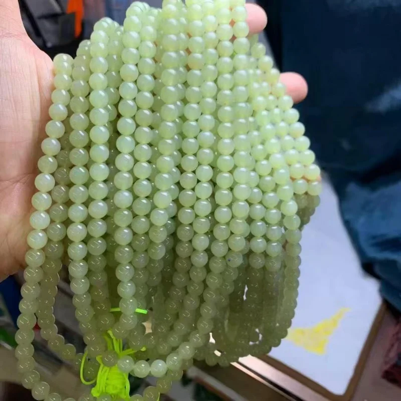 Браслет из натурального нефрита Хэтиан, желтый, 108 бусин, 7 мм, круглые, три круга, бусины для браслета
Браслет из натурального нефрита Хэтиан, желтый, 108 бусин, 7 мм, круглые, три круга, бусины для браслета