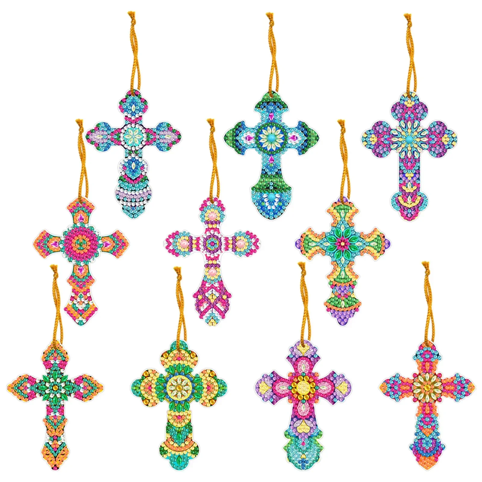 10 Pcs 7x9.5cm ABS Cross Hanging Kits DIY 5D Home Wall Decoration DIY Mosaic Kits For Adults Are Perfect For Decorating Living
10 Pcs 7x9.5cm ABS Cross Hanging Kits DIY 5D Home Wall Decoration DIY Mosaic Kits For Adults Are Perfect For Decorating Living