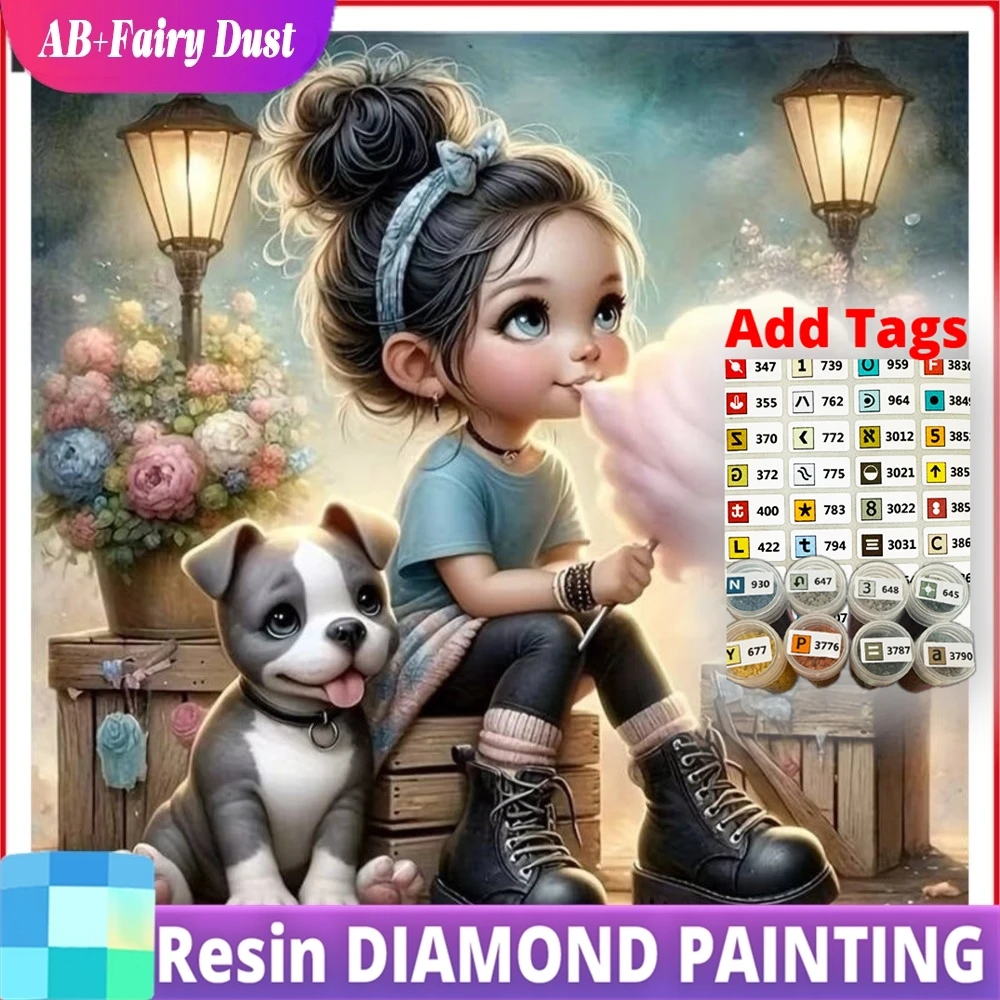 Наборы для алмазной вышивки Resin AB Fairy Dust 5D DIY: Новинка 2026 года, мозаика с мультяшными девочкой и собакой для домашнего декора
Наборы для алмазной вышивки Resin AB Fairy Dust 5D DIY: Новинка 2026 года, мозаика с мультяшными девочкой и собакой для домашнего декора