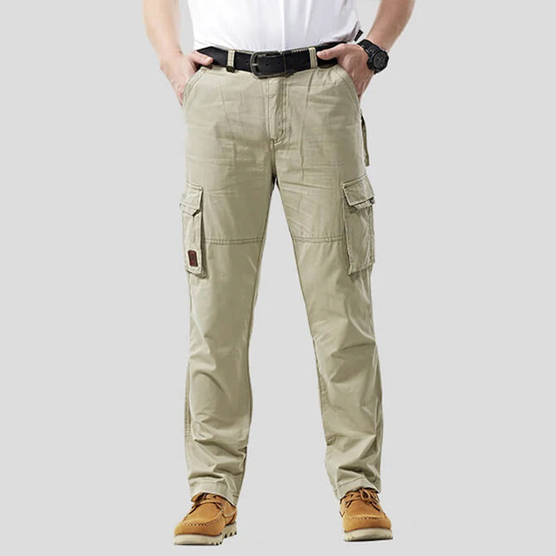 2022 New Men's Overalls Military Pants Autumn Cotton Denim Multi-pockets Casual Hiking Tactical Cargo Trousers Male
2022 New Men's Overalls Military Pants Autumn Cotton Denim Multi-pockets Casual Hiking Tactical Cargo Trousers Male
