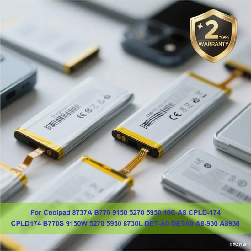 Battery For Coolpad 8737A B770 9150 5270 5950 10C A8 CPLD-174 CPLD174 B770S 9150W 5270 5950 8730L DET-A0 DETA0 A8-930 A8930
Battery For Coolpad 8737A B770 9150 5270 5950 10C A8 CPLD-174 CPLD174 B770S 9150W 5270 5950 8730L DET-A0 DETA0 A8-930 A8930
