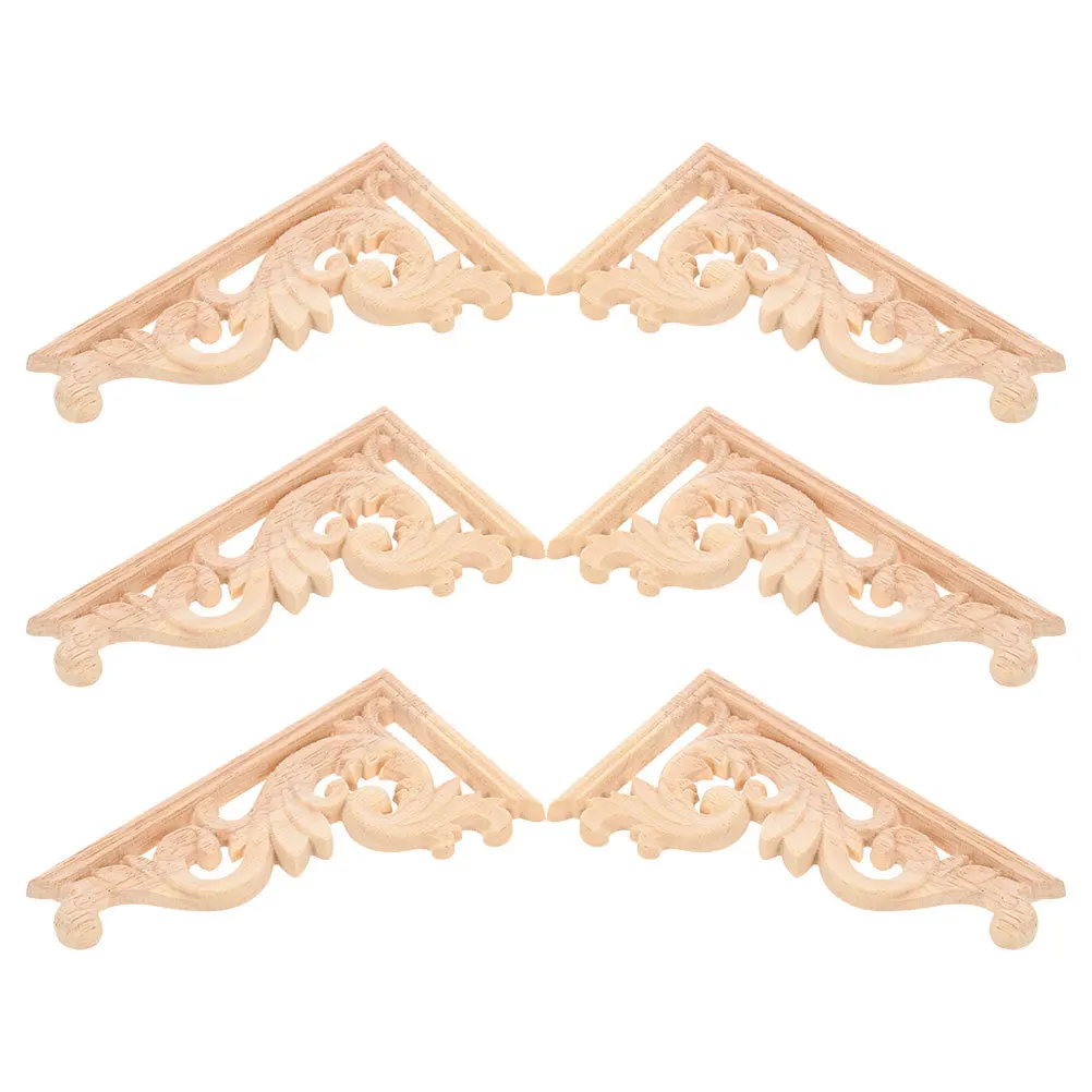6Pcs Intricately Carved Wood Appliques European Style Solid Wood for Furniture Cabinet Doors DIY Decorative Trim
6Pcs Intricately Carved Wood Appliques European Style Solid Wood for Furniture Cabinet Doors DIY Decorative Trim