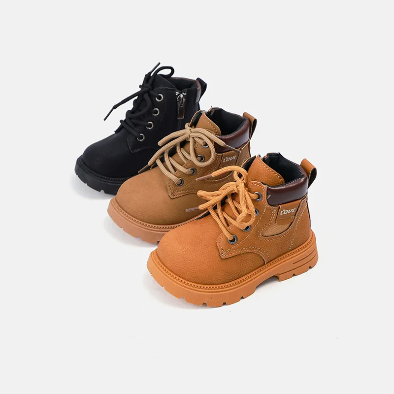 Kids Ankle Boots Side Zipper Non-slip Thick Sole Boys Girls Short Leather Boots Breathable Autumn Winter Children School Boots
Kids Ankle Boots Side Zipper Non-slip Thick Sole Boys Girls Short Leather Boots Breathable Autumn Winter Children School Boots