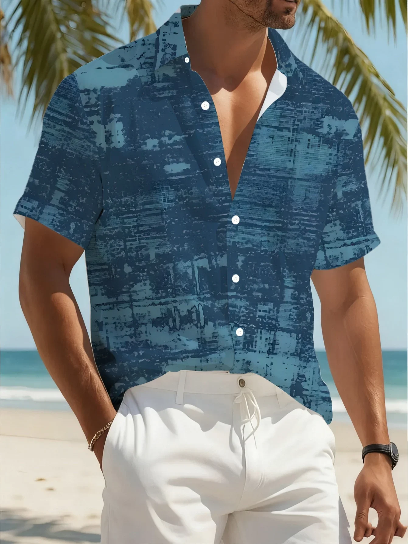 Men's Daily Streetwear Hawaiian Shirt Trendy High Street Pattern Print Tshirt Button Front Lightweight Casual Summer Shirt
Men's Daily Streetwear Hawaiian Shirt Trendy High Street Pattern Print Tshirt Button Front Lightweight Casual Summer Shirt