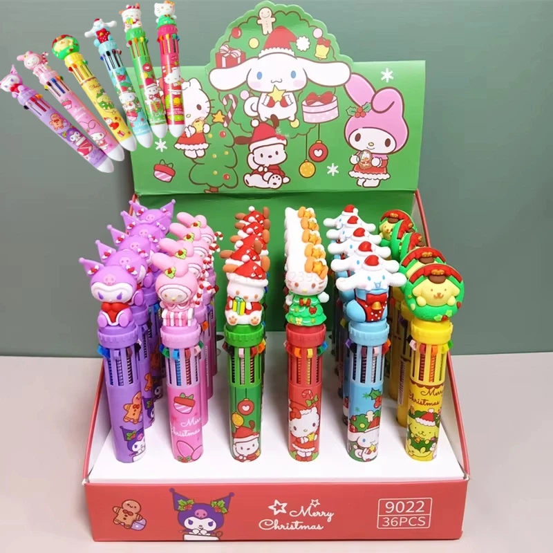 Sanrio 36 шт. шариковая ручка Рождественская 10 цветов мультяшная ручка 0,5 мм студенческие каваи канцелярские принадлежности пресс школьные канцелярские товары подарки
Sanrio 36 шт. шариковая ручка Рождественская 10 цветов мультяшная ручка 0,5 мм студенческие каваи канцелярские принадлежности пресс школьные канцелярские товары подарки