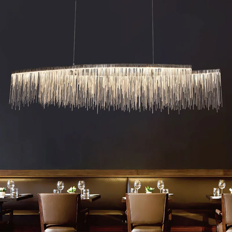Nordic Creative Hotel Restaurant Ballroom Aluminum Chain Pendant Lamp Modern Design Villa Living Room Pendant Light
Nordic Creative Hotel Restaurant Ballroom Aluminum Chain Pendant Lamp Modern Design Villa Living Room Pendant Light