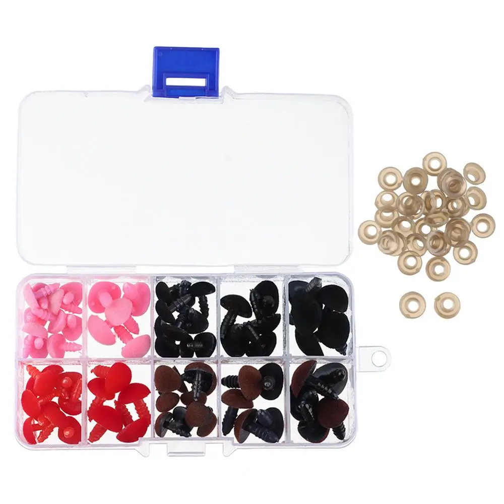 70pcs/set Craft Puppet Plush Doll Noses Flocking Triangular Safety Nose with Soft Washer Toys Accessories
70pcs/set Craft Puppet Plush Doll Noses Flocking Triangular Safety Nose with Soft Washer Toys Accessories