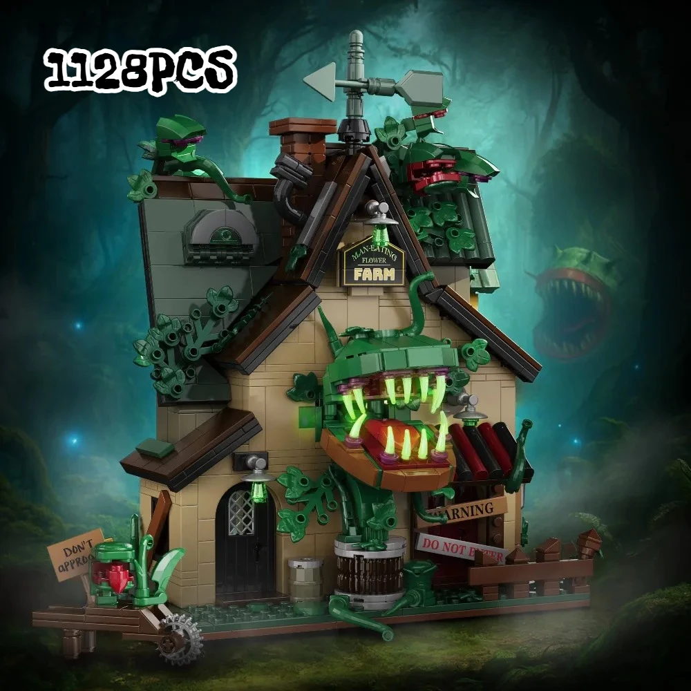 1128PCS Creative Cannibal Flower Hut Model Building Blocks With Noctilucent Construction Bricks Toy Good Gift for Friends
1128PCS Creative Cannibal Flower Hut Model Building Blocks With Noctilucent Construction Bricks Toy Good Gift for Friends