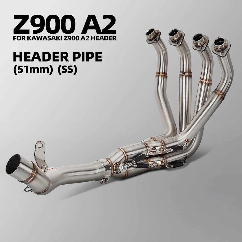 For Kawasaki Z900 A2 2017-2023 Motorcycle Exhaust Manifold Stainless 51mm Front Link Pipe
For Kawasaki Z900 A2 2017-2023 Motorcycle Exhaust Manifold Stainless 51mm Front Link Pipe