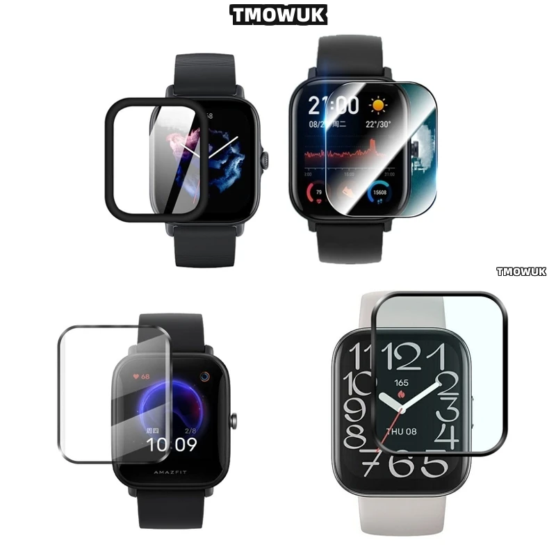 For Amazfit BIP 3 5 6 U Pro Active Unity GTS 2E 2 3 4 MINI, Fingerprint-Resistant Full Coverage Screen Protector Film
For Amazfit BIP 3 5 6 U Pro Active Unity GTS 2E 2 3 4 MINI, Fingerprint-Resistant Full Coverage Screen Protector Film