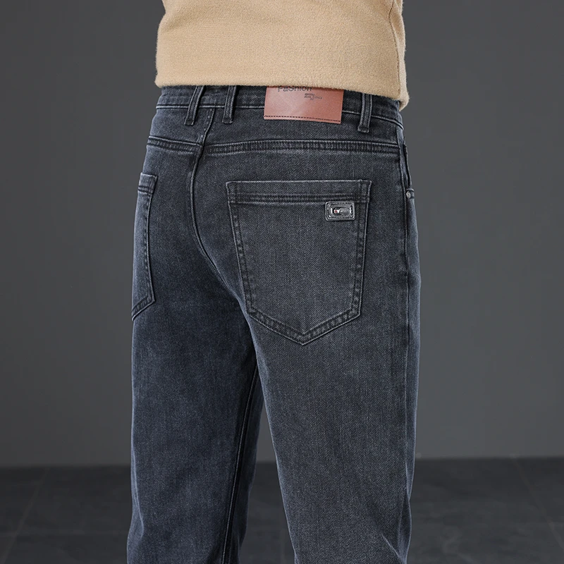 Men's Clothing Slim Stretch Jeans Autumn New Comfortable Black Gray Classic Simple Straight Business Male Denim Trousers
Men's Clothing Slim Stretch Jeans Autumn New Comfortable Black Gray Classic Simple Straight Business Male Denim Trousers