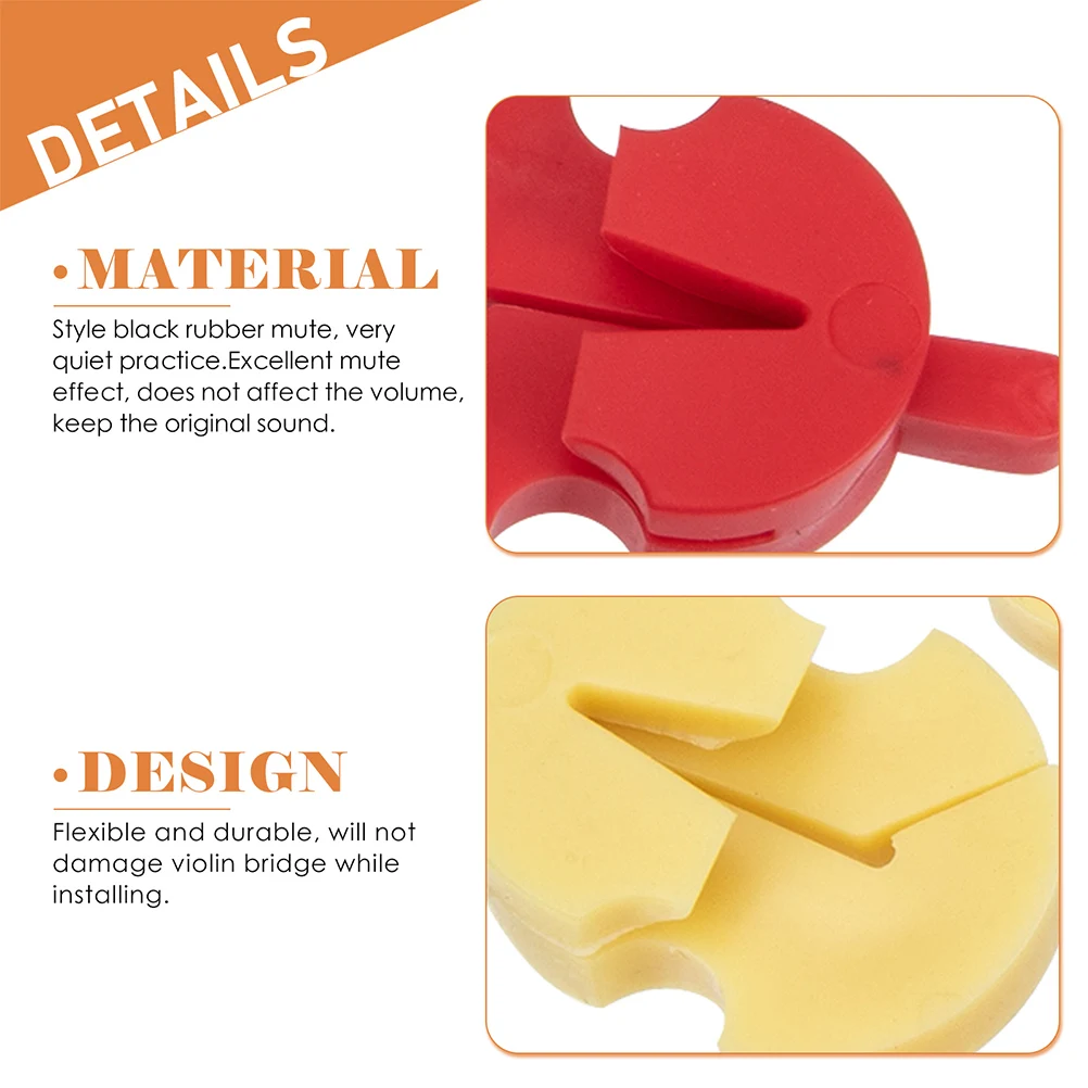 6pcs Violin Rubber Small Practical Practice Silent Premium Accessories Replacement Parts Lightweight Durable Reduce Sound Gift
6pcs Violin Rubber Small Practical Practice Silent Premium Accessories Replacement Parts Lightweight Durable Reduce Sound Gift