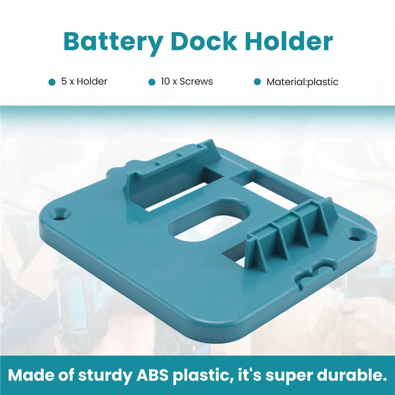 A18R -5 Pack Battery Holder Battery Mount For 18V Battery Dock Holder Fit For BL1860 BL1850 BL1840 BL1830 Battery
A18R -5 Pack Battery Holder Battery Mount For 18V Battery Dock Holder Fit For BL1860 BL1850 BL1840 BL1830 Battery