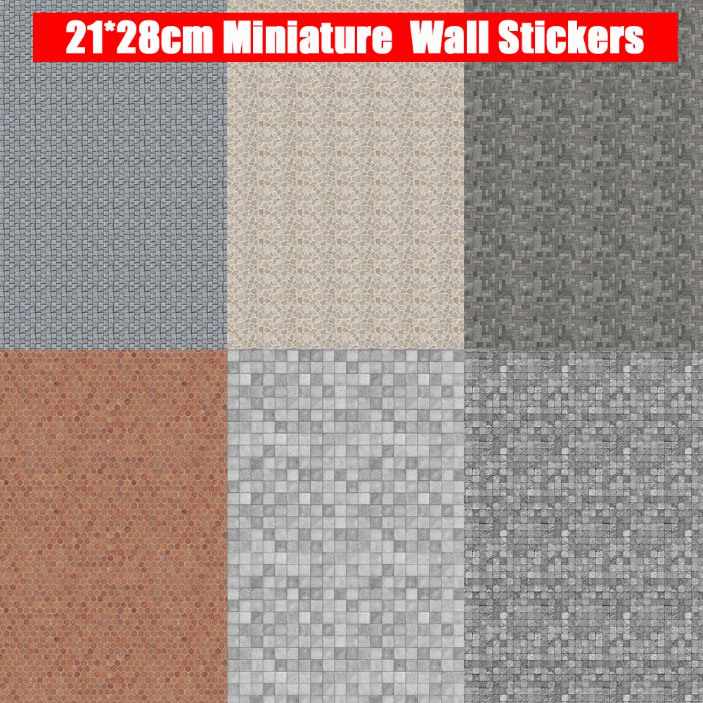 3Pcs Miniature Wall Stickers Self-Adhesive Simulation Road Floor Sticker DIY Dollhouse Decor Ground Scene Outdoor Brick Material
3Pcs Miniature Wall Stickers Self-Adhesive Simulation Road Floor Sticker DIY Dollhouse Decor Ground Scene Outdoor Brick Material