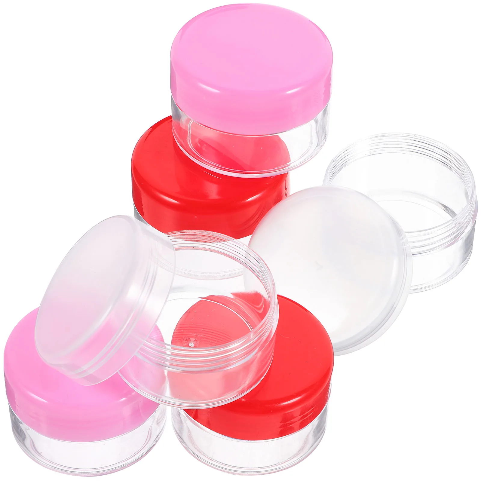 6pcs 20g 20ml Bottles Empty Containers Compact Travel Transparent Plastic Jars Red Pink for Creams
6pcs 20g 20ml Bottles Empty Containers Compact Travel Transparent Plastic Jars Red Pink for Creams