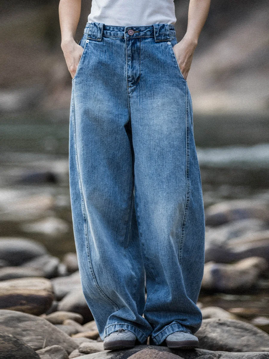 Весенние американские джинсы с бамбуковым узлом, широкие джинсы, женские свободные прямые повседневные брюки, хлопковые эластичные джинсовые синие
Весенние американские джинсы с бамбуковым узлом, широкие джинсы, женские свободные прямые повседневные брюки, хлопковые эластичные джинсовые синие