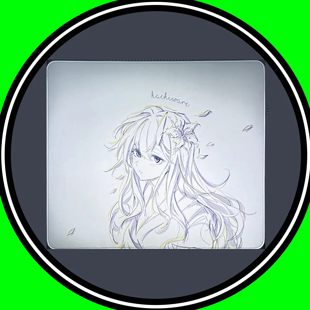 Hachiware Gaming Lily Gaming Mousepad FPS Medium Astringent and Control Mouse Pad Skidproof For CSGO Valorant Pc Accessories