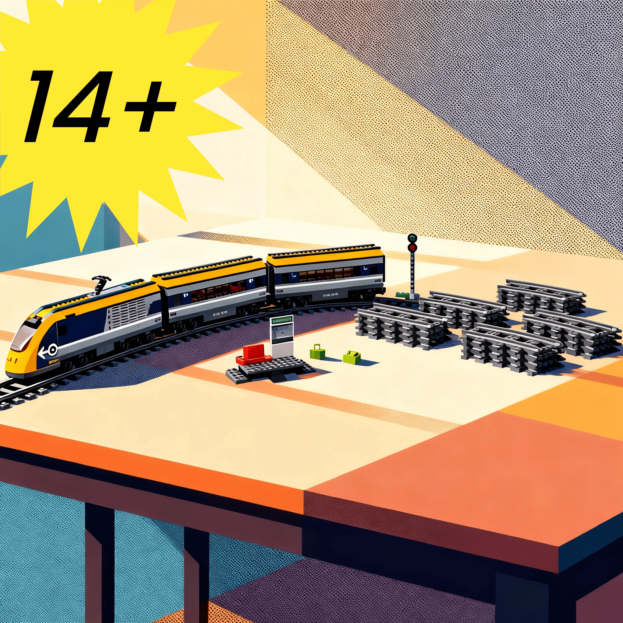 2026 new MOC home decoration interesting can run yellow passenger train building model brick assembly toy creative children's gi
2026 new MOC home decoration interesting can run yellow passenger train building model brick assembly toy creative children's gi