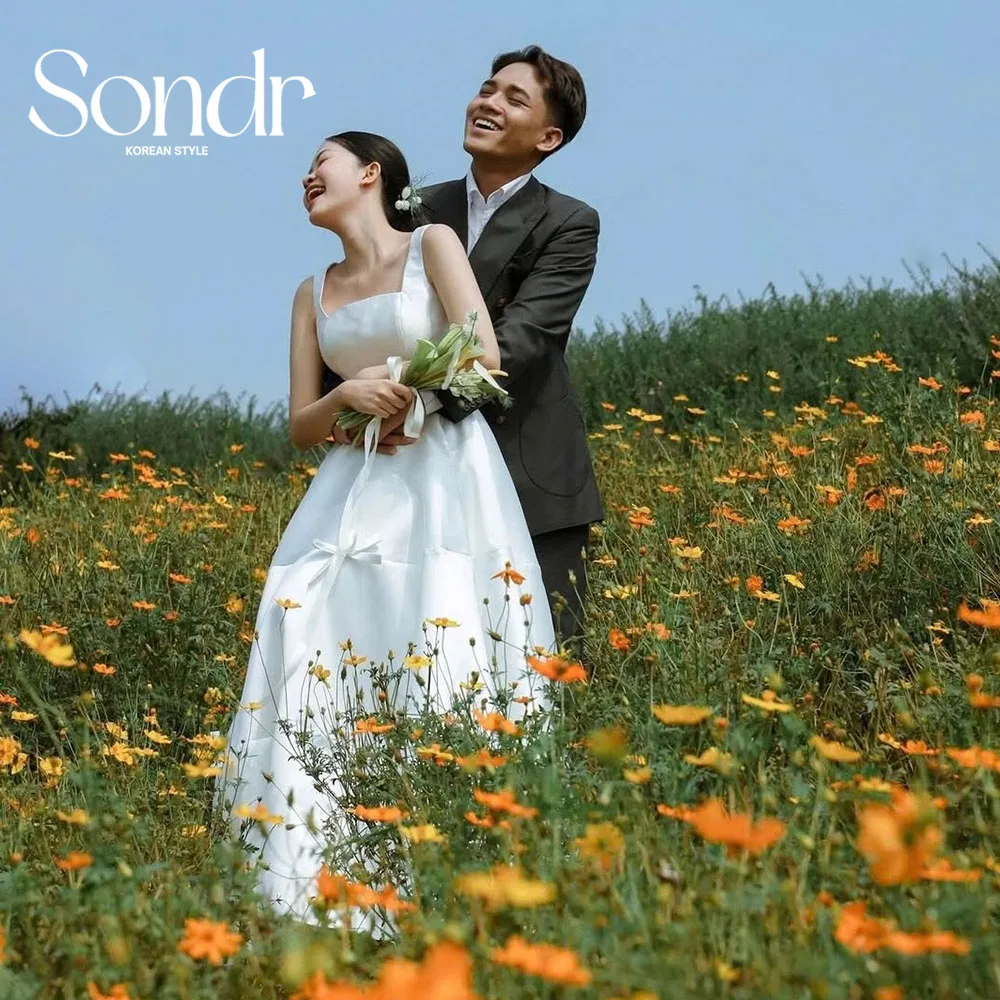 Sondr Square Collar Satin Korean Wedding Dresses Customized Sleeveless A Line Outdoor Bridal Photo Shoot Gown for Self-Wedding
Sondr Square Collar Satin Korean Wedding Dresses Customized Sleeveless A Line Outdoor Bridal Photo Shoot Gown for Self-Wedding
