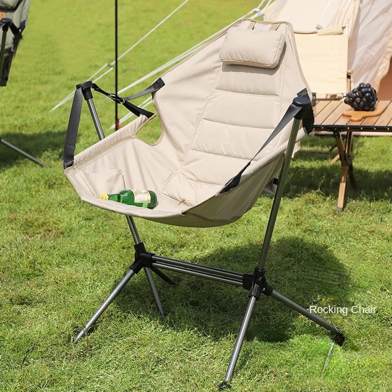 Outdoor Camping Portable Aluminium Alloy Folding Chair Recliner Camping Equipment Garden Basket Chair Rocking Chair
Outdoor Camping Portable Aluminium Alloy Folding Chair Recliner Camping Equipment Garden Basket Chair Rocking Chair