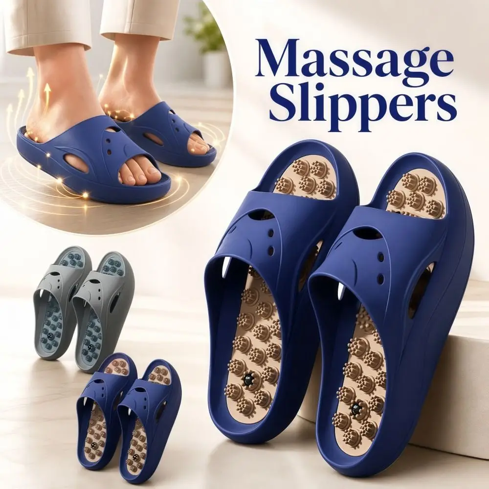 New Acupressure Massage Slippers Men Anti-odor Soft Bottom Sandals Slippers Anti-Slip Lightweight Home Slippers Relieve Fatigue
New Acupressure Massage Slippers Men Anti-odor Soft Bottom Sandals Slippers Anti-Slip Lightweight Home Slippers Relieve Fatigue