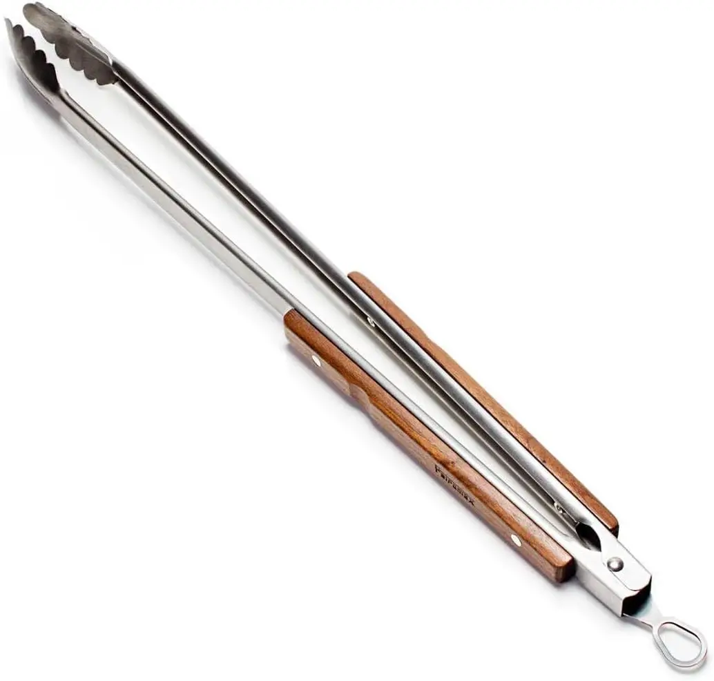 BBQ and Coal Tongs for Kitchen or Campfire, for Indoor and Outdoor Cooking, Durable Stainless Steel and Wooden Handle, 2
BBQ and Coal Tongs for Kitchen or Campfire, for Indoor and Outdoor Cooking, Durable Stainless Steel and Wooden Handle, 2