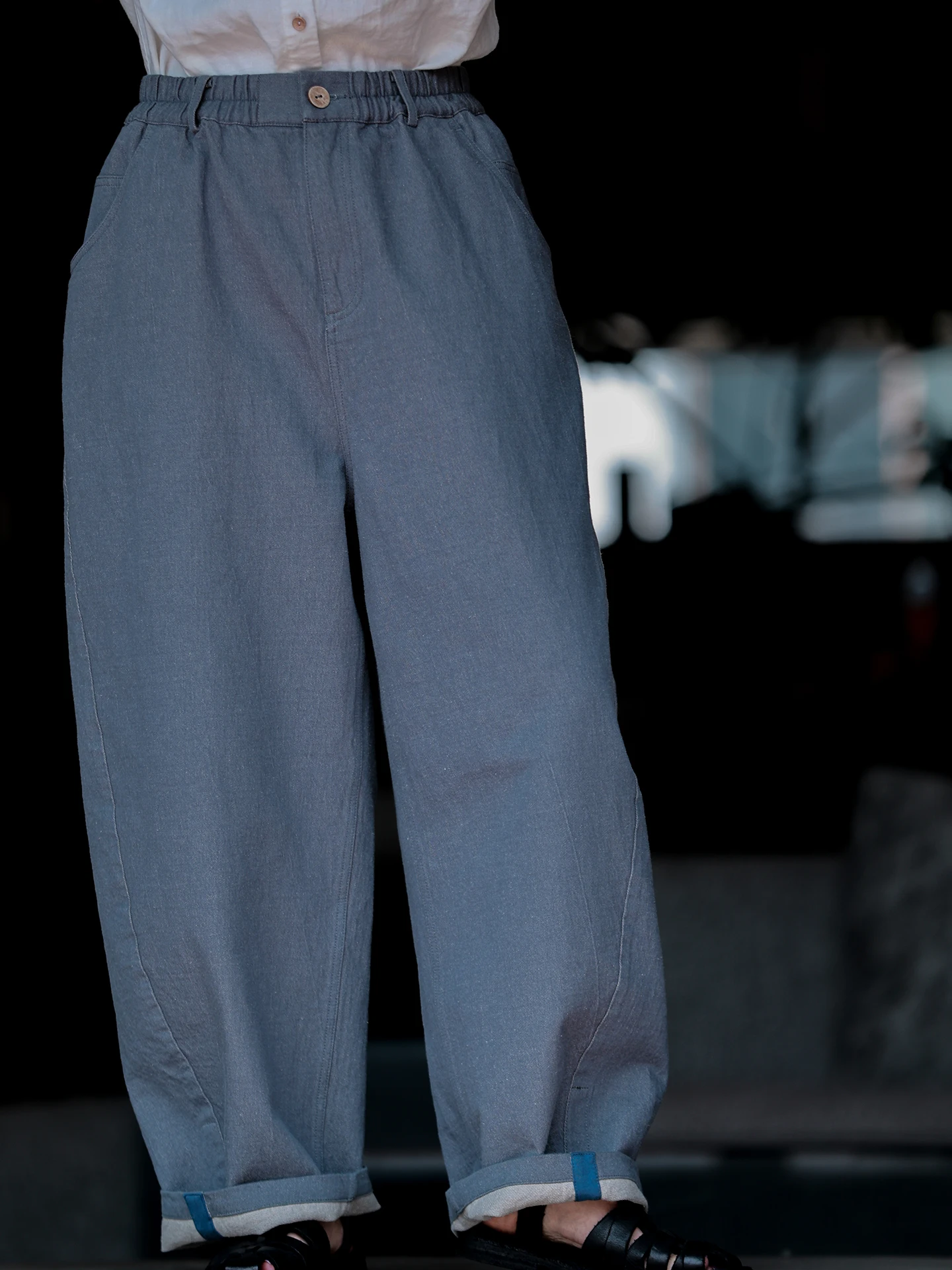 Artistic Style Loose Fit Cotton Linen Denim Pants Women's Spring Summer New Arrival Grey Blue Vintage Design Original Design
Artistic Style Loose Fit Cotton Linen Denim Pants Women's Spring Summer New Arrival Grey Blue Vintage Design Original Design
