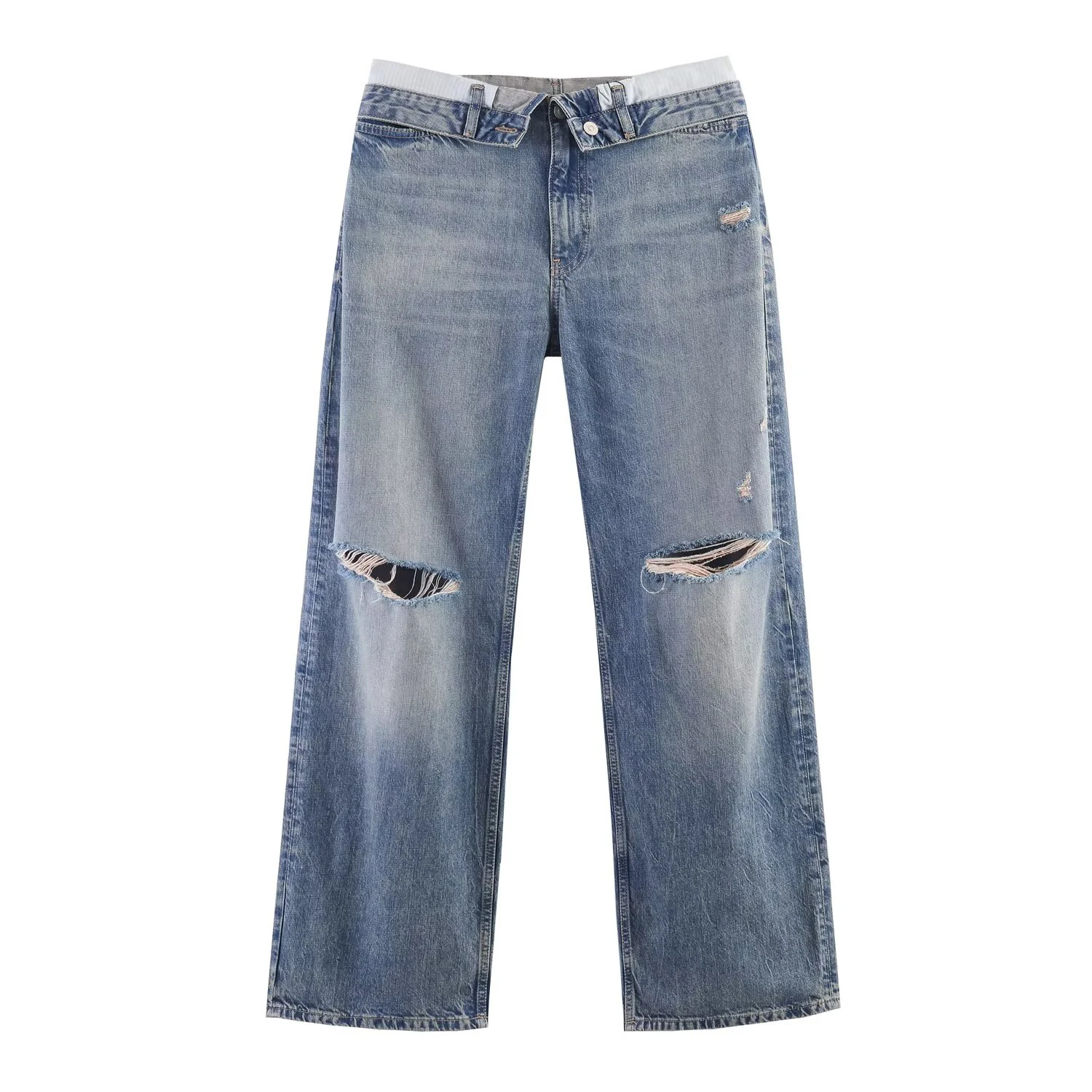 2026 summer new hot girl boyfriend style loose fitting ripped hole waist and wide leg pants jeans
2026 summer new hot girl boyfriend style loose fitting ripped hole waist and wide leg pants jeans