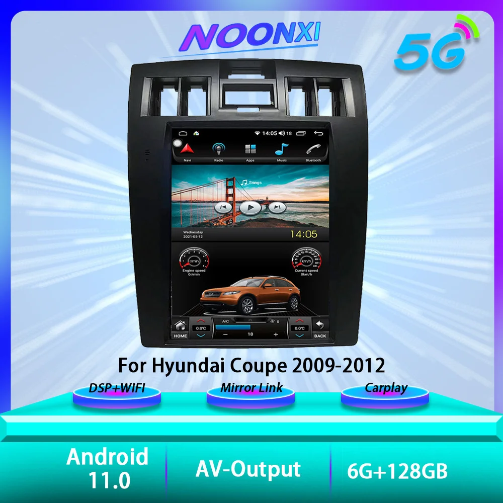 128 ГБ Android 11 для Hyundai Coupe 2013-2017 автомобильное радио, стерео, мультимедийный плеер, GPS, навигация, сенсорный экран Tesla, головное устройство
128 ГБ Android 11 для Hyundai Coupe 2013-2017 автомобильное радио, стерео, мультимедийный плеер, GPS, навигация, сенсорный экран Tesla, головное устройство
