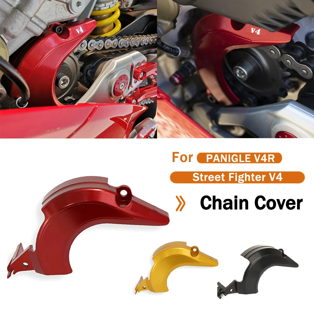 For DUCATI Street Fighter V4 V4S Panigale V4R 2018 2019 2020 2021 2022 2023 Motorcycle CNC Engine Chain Wheel Cover Chain Cover
For DUCATI Street Fighter V4 V4S Panigale V4R 2018 2019 2020 2021 2022 2023 Motorcycle CNC Engine Chain Wheel Cover Chain Cover