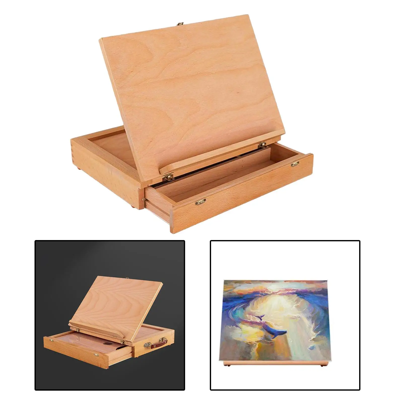 School Art Painting Board Desk Easel Sketch Box Display Holder Easel
School Art Painting Board Desk Easel Sketch Box Display Holder Easel