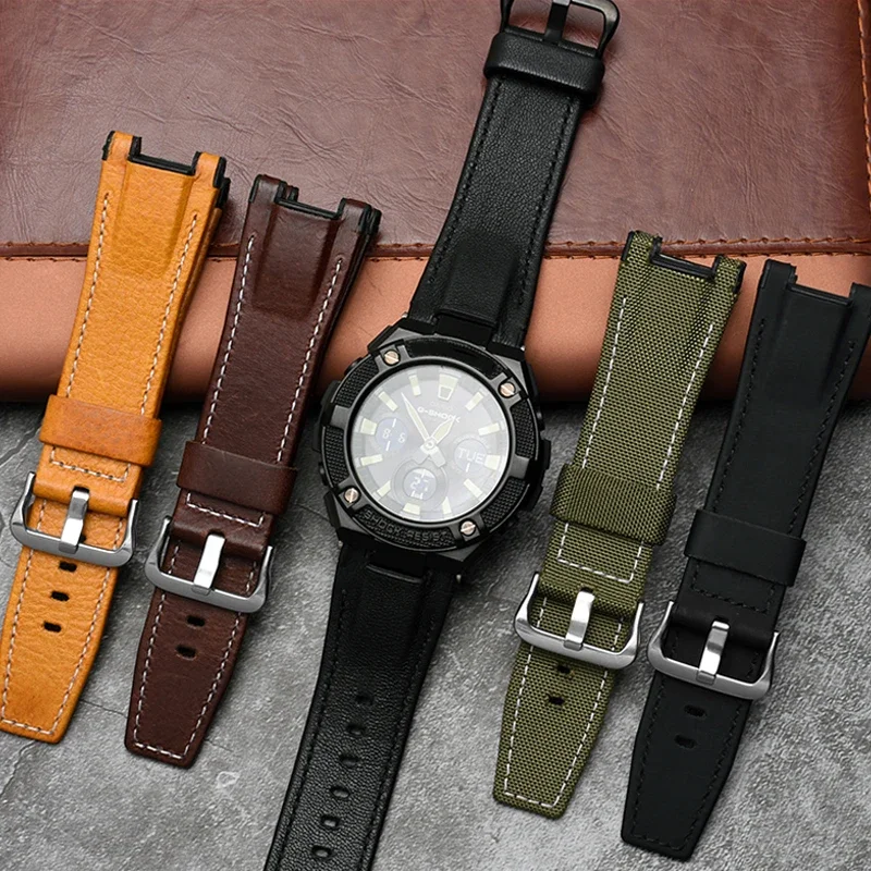 Leather strap for CASIO GST-S100g / S110 / S130l / W100G / W110 / 210B / 400G / 410 / B100 / W300 wristband accessories 26x14mm
Leather strap for CASIO GST-S100g / S110 / S130l / W100G / W110 / 210B / 400G / 410 / B100 / W300 wristband accessories 26x14mm